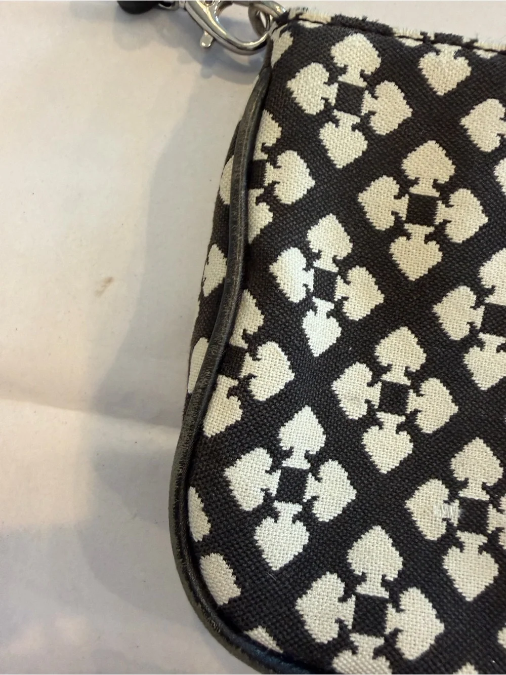 Kate Spade black, pink & white wristlet.